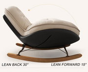 Rocking Papasan Chair with Cushion – Egg-Shaped