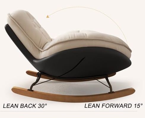 Rocking Papasan Chair with Cushion – Egg-Shaped
