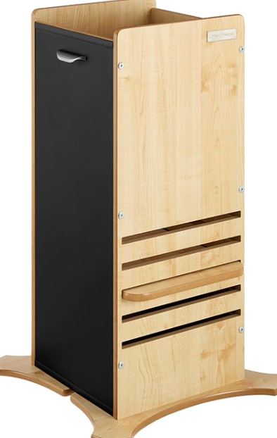 Dual-Sided Magnetic Chalkboard Panels FunPod Learning Tower for Kids