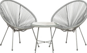 Modern Hand Woven Chair and Table Set