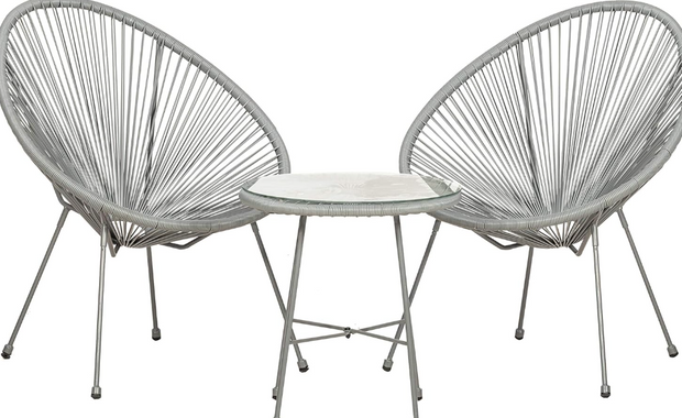 Modern Hand Woven Chair and Table Set