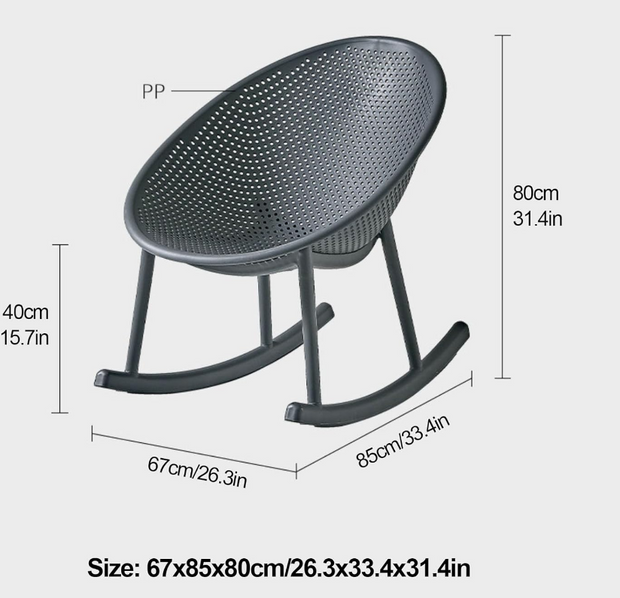 Egg Shaped Rocking Chair – Modern Ergonomic Design