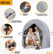 Egg Swing Chair Cover Waterproof-Outdoor Double Cocoon Seat