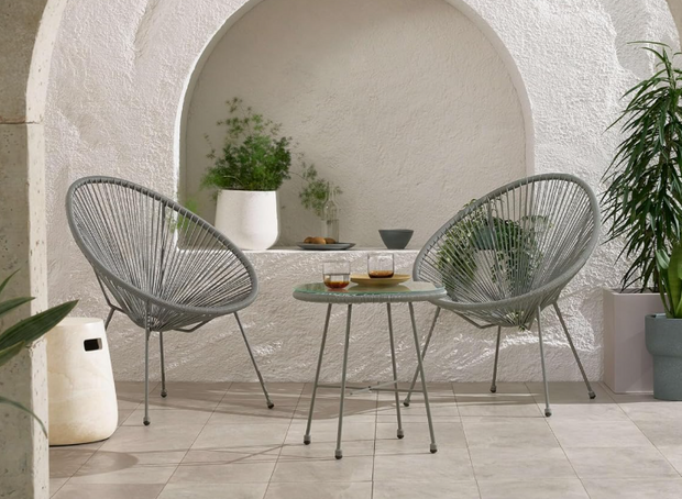 Modern Hand Woven Chair and Table Set