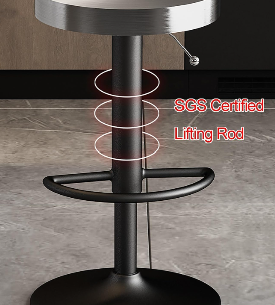 Bar Stool Adjustable – Industrial Backless Swivel Bar Chair